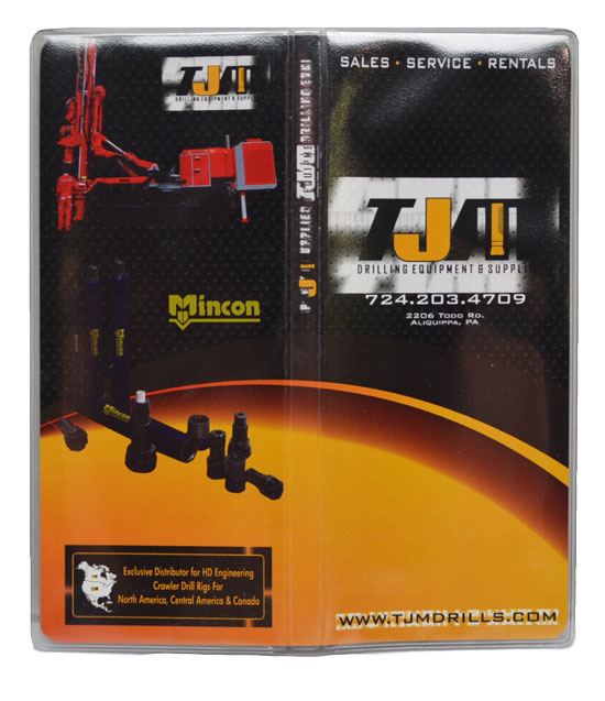 economy clear vinyl tally book with full color insert